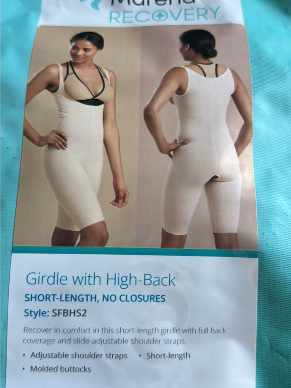 High-Back Short-Length Girdle in Nude